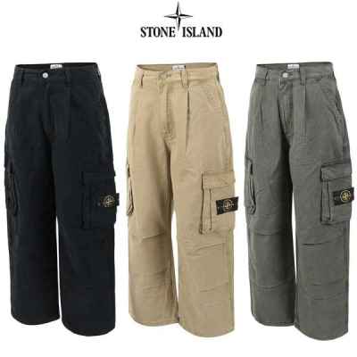 스* 워시드코튼 카고와이드 팬츠