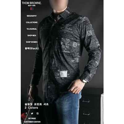 톰* 슬림핏 프린팅셔츠