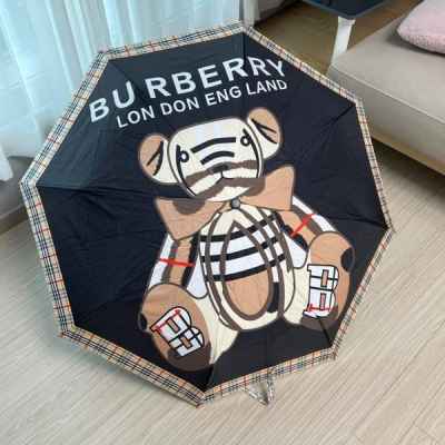 버** 보타이 테디베어 블랙 3단 자동우산양산 겸용