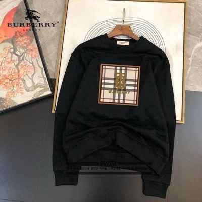 버** B체크 박스 포인트 맨투맨