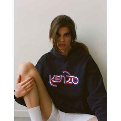 겐* 3색글씨 후드티