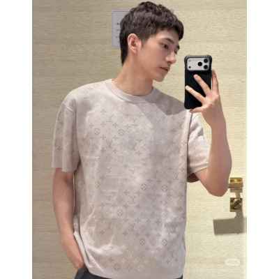 루* 모노그램 풀오버 반팔 니트