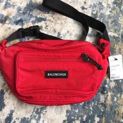 발**** 익스플로러 블랙 캔버스 힙색 범백 벨트백