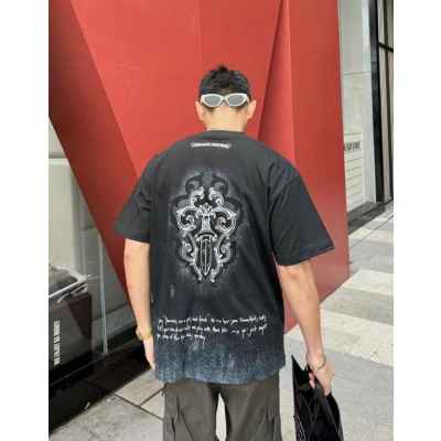 크* 페인팅 대거 티셔츠