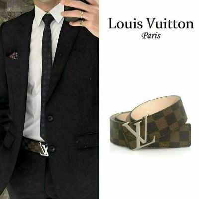 루* 다미에실버장식 벨트