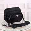 프** 바이커백 힙색 바이크백 Nylon and Saffiano Leather Bag