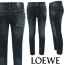 로** 아나그램 믹스 나염 진청 슬림 일자진
