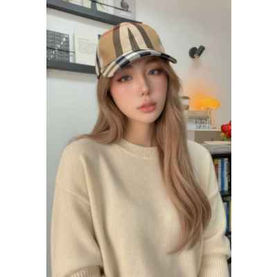 버** 자이언트 체크 코튼 볼캡 ✔수입