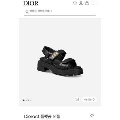 디*액트 플랫폼 샌들 블랙