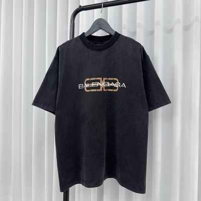 발**** BB 아이콘 스탠실 반팔 티셔츠