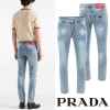 프** 클래식 레더그리드 워싱 슬림진
