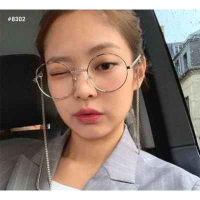 샤* 빈티지 라운드 체인 실버 안경테 ZL