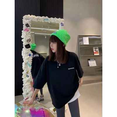 발**** 하프디파일로고 라운드 반팔티