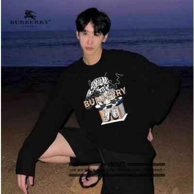 버** 체크 보드 캐릭터 로고 디자인 긴팔티셔츠 (시보리없음)