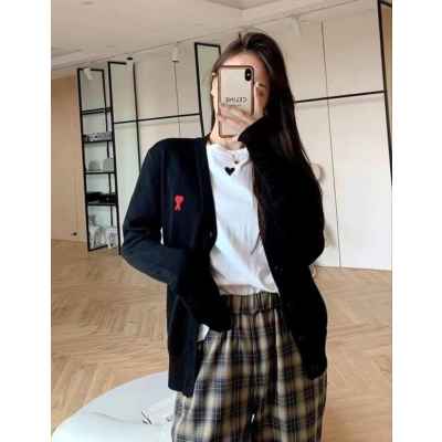 아* 스몰체인 레드하트 울가디건➡수입풀(여성)