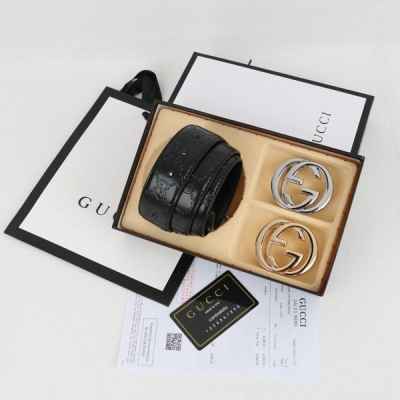 구* 투버클 컷팅 GG유광패턴 벨트 G001